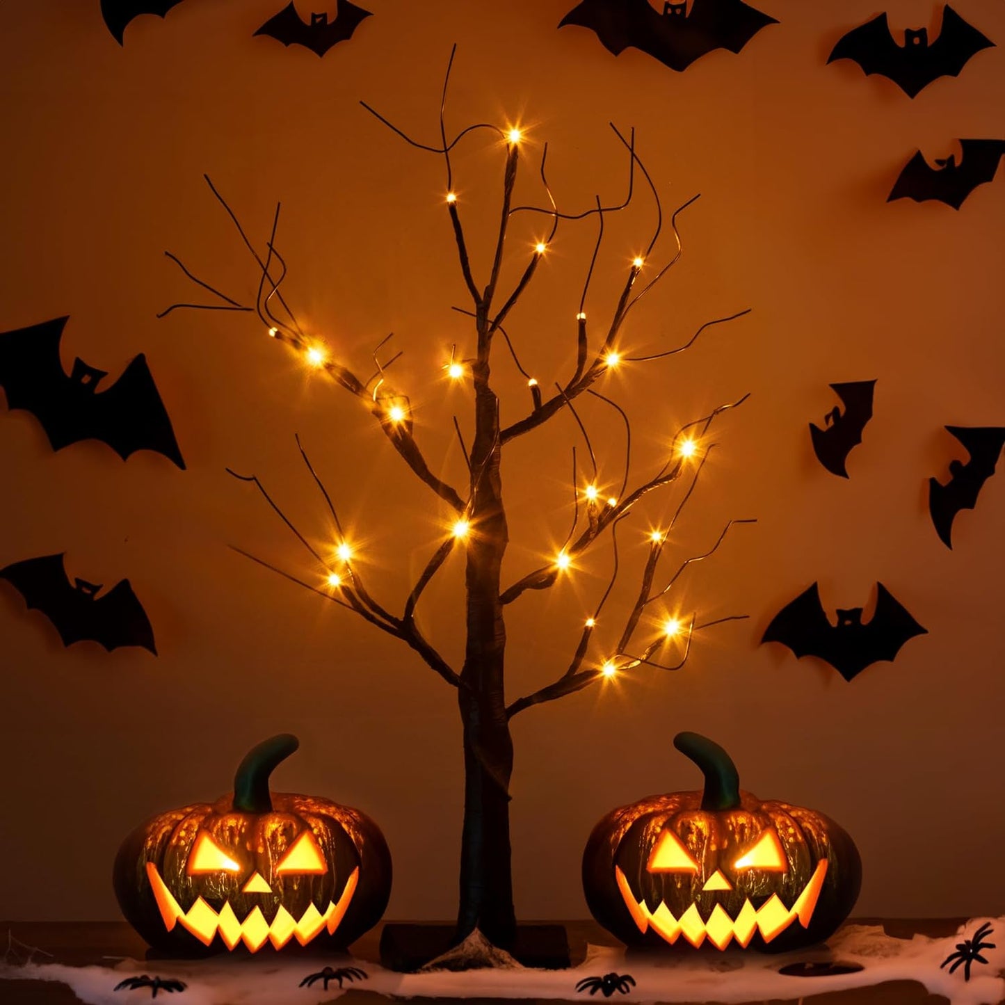 Spooky Halloween Tree- Orange