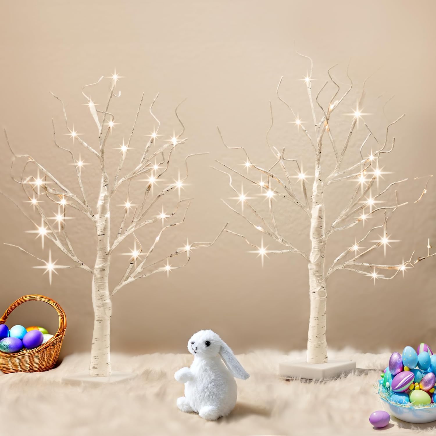 Charming Easter Birch Tree Set - Alfanite Store