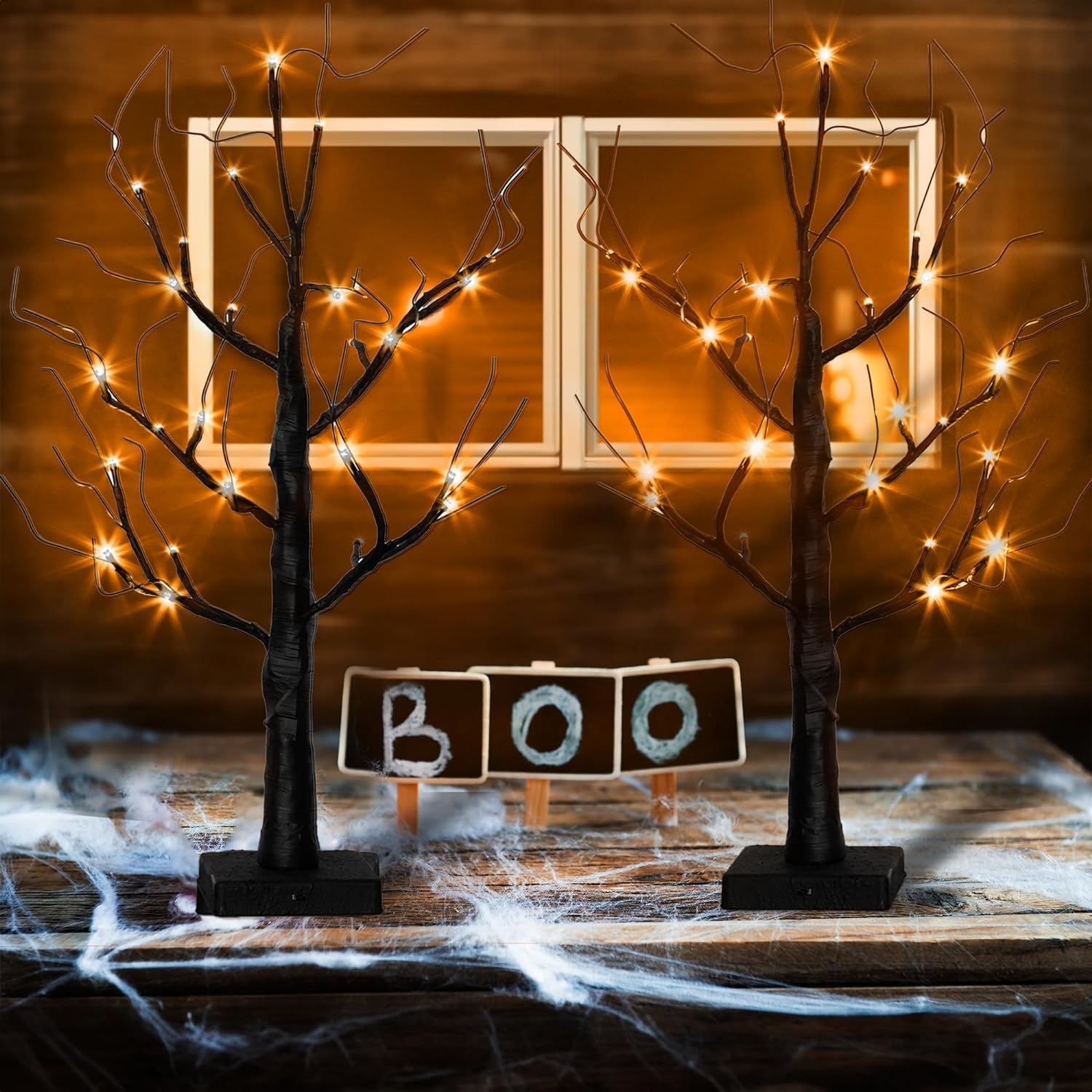 Spooky Halloween Tree Set - Orange - Alfanite Store