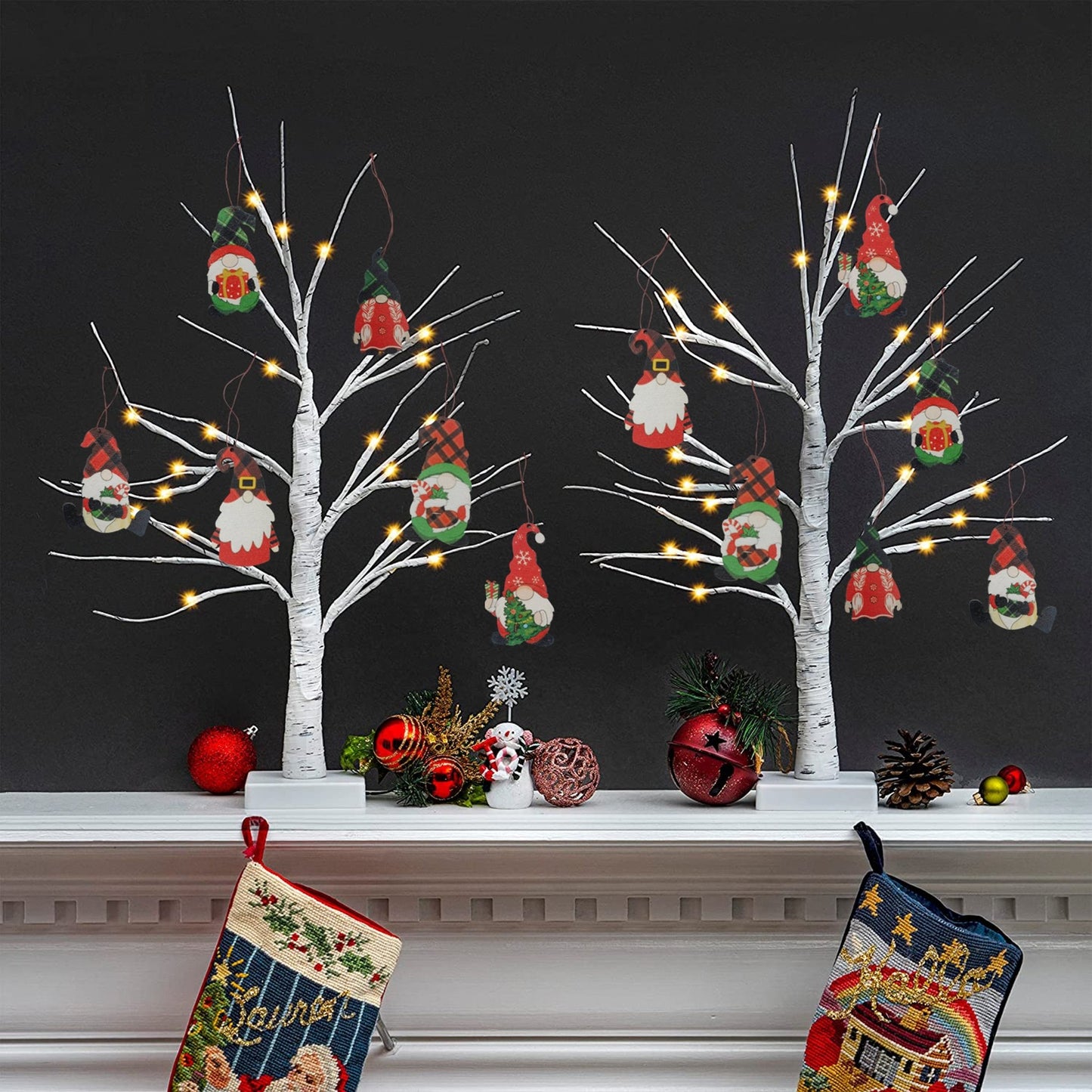 Whimsical Christmas Birch Tree - Alfanite Store